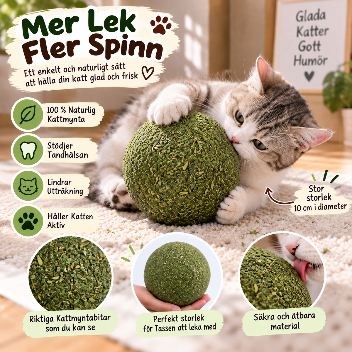 Vovena™ Kattmynta Aktivitetsboll